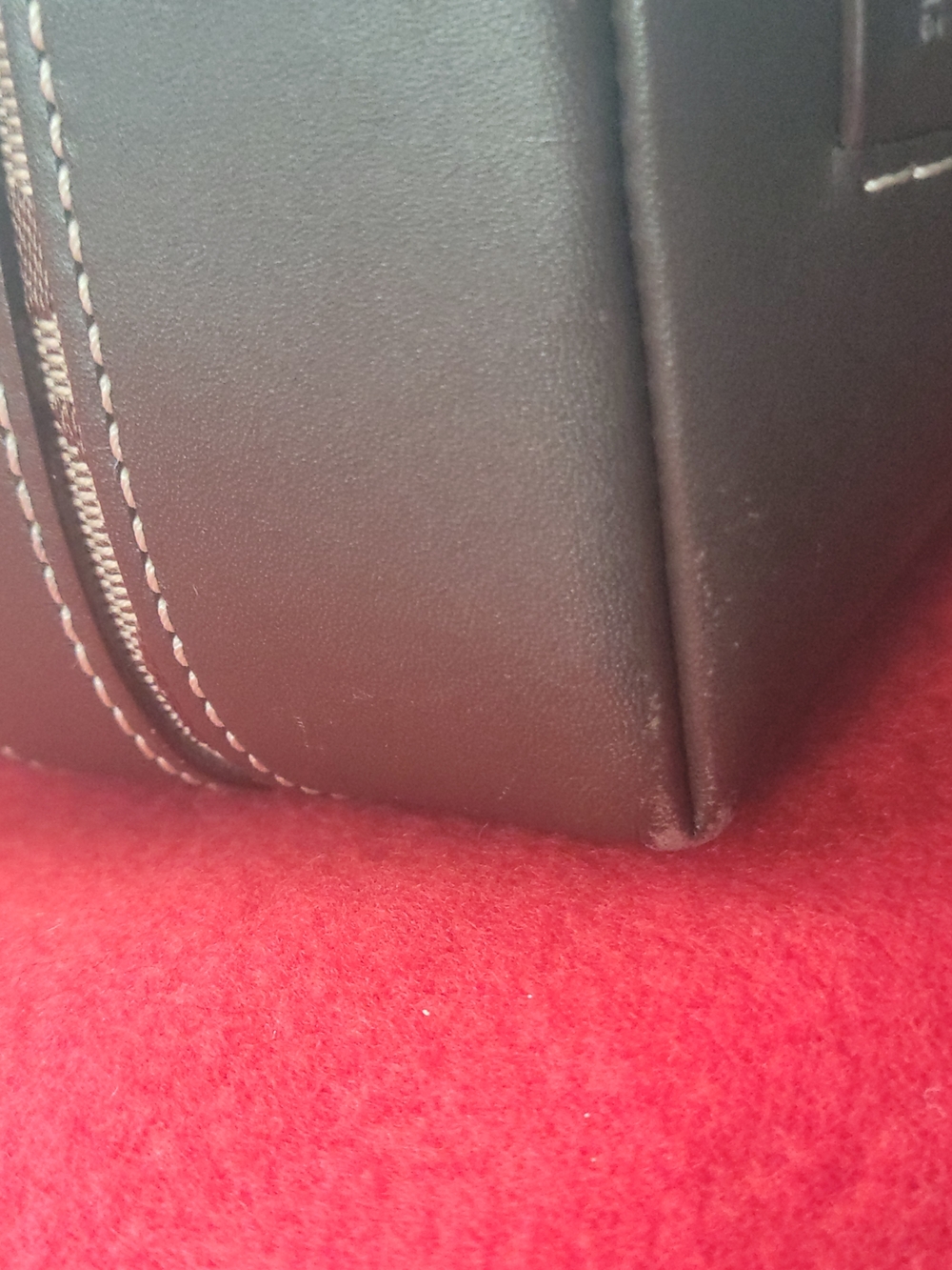 Coach Signature Pattern Brown Mini Tote with Dark Trim. No. H2J-6043 - Picture 8 of 12